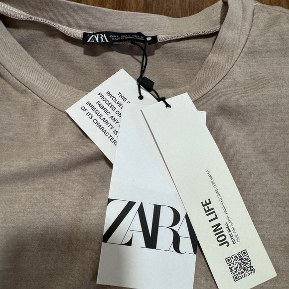 NEW ZARA Beige Sleeveless One Piece Women's Bodysuit Size L  Regular Opaque - Picture 3 of 11